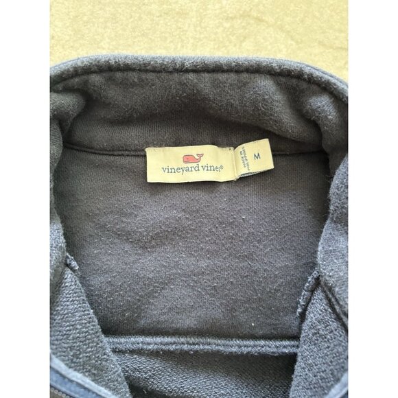 Vineyard Vines Sweater‎ Womens Medium Blue Quarter Zip Set Preppy Cozy Nautical - Picture 14 of 15